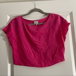 Pink, Daslu silk cropped, Size M